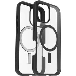 OtterBox React iPhone 16 MagSafe Hårdt Bagsidecover Stødsikkert - Gennemsigtig / Sort