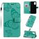 Mobigear Butterfly Samsung Galaxy A71 Wallet case - Turquoise