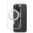 CARE by PanzerGlass Kickstand iPhone 16 Pro MagSafe Hard Case Back cover with Stand - Clear / Silver