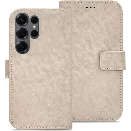 My Style Flex Wallet Samsung Galaxy S25 Ultra Lompakkokotelo + Setelitasku - Warm Taupe
