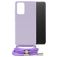 Mobilize Lanyard Gelly Samsung Galaxy A32 4G TPU flessibile Cover con cordino - Pastel Purple