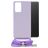 Mobilize Lanyard Gelly Samsung Galaxy A32 4G TPU flessibile Cover con cordino - Pastel Purple