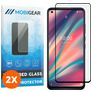 Mobigear Premium Wiko View 5 Plus Panssarilasi Näytönsuoja - Suojakuoren kanssa yhteensopiva - Musta (2 kpl)