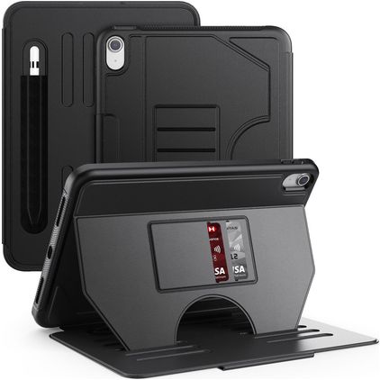 Mobigear Magnetic Folio iPad 10 (2022) Pungetui + Stylus-holder - Sort