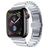 Mobigear Madrid Rustfrit stål Apple Watch Urrem Sommerfuglelås - 42/41/40/38 mm - Sølv