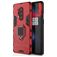 Mobigear Armor Ring OnePlus 8 Pro Fodral Hårdplast Skal Stötsäkert med ringhållare - Röd