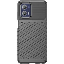 Mobigear Groove Motorola Moto G73 5G Elastyczne TPU Etui plecki - Czarny