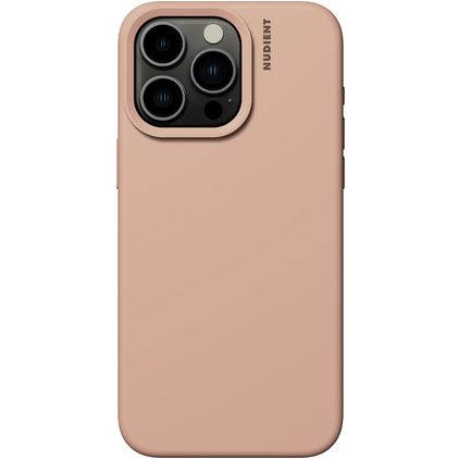 Nudient Base iPhone 15 Pro Max Silicone Capa traseira - Peach Orange