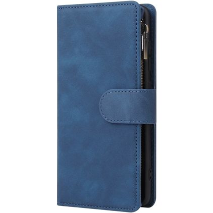Mobigear Zipper Samsung Galaxy A51 Etui z klapką typu portfel - Niebieski