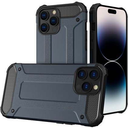 Mobigear Outdoor iPhone 14 Pro Max Hardcase Back cover Antiurto - Blu navy