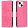 Mobigear Butterfly iPhone 15 Etui z klapką typu portfel - Magenta