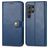 Mobigear Snap Button Samsung Galaxy S25 Ultra Wallet case - Blue