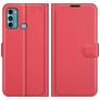 Mobigear Classic Motorola Moto G60 Lompakkokotelo + Setelitasku - Punainen