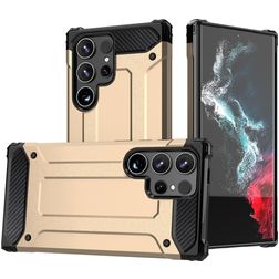 Mobigear Outdoor Samsung Galaxy S24 Ultra Hårdt Bagsidecover Stødsikkert - Guld
