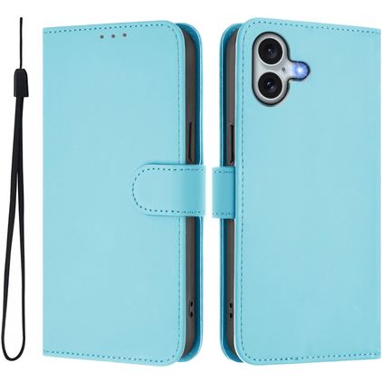 Mobigear Urban Wallet iPhone 16 Plus Plånboksfodral med sedelfack - Blå