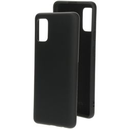 Mobiparts Samsung Galaxy A41 Silicona Carcasa - Negro