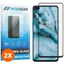 Mobigear Premium OnePlus Nord Härdat glas Skärmskydd - Skalvänligt - Svart (2-pack)
