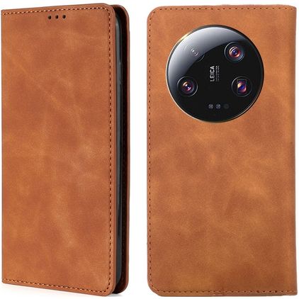 Mobigear Retro Slim Xiaomi 13 Ultra Funda tipo libro - Marrón