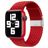 Mobigear Braided Nylon Apple Watch Cinturino Chiusura deployante - 49/46/45/44 mm - Rosso