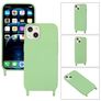 Mobigear Lanyard iPhone 14 Plus Silicone Case with lanyard - Green