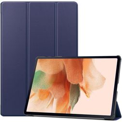 Mobigear Tri-Fold Samsung Galaxy Tab S7 FE Wallet case - Dark Blue