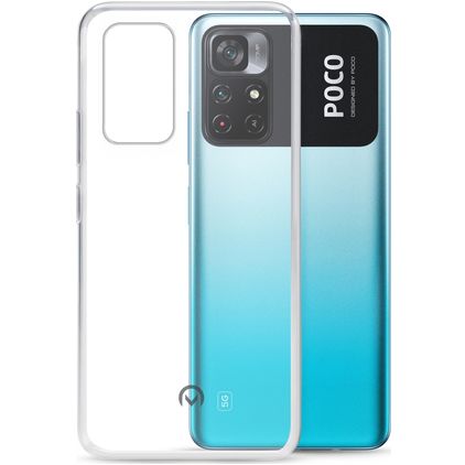 Mobilize Gelly Gennemsigtig POCO M4 Pro 5G Fleksibel TPU Bagsidecover - Gennemsigtig