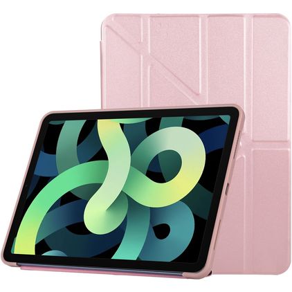 Mobigear Origami iPad Air 4 (2020) Capa livro - Rosa dourado