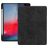 Mobigear Tri-Fold Gel iPad Pro 12,9 pulgadas (2018) TPU / Cuero sintético Funda tipo libro + Portalápices - Negro