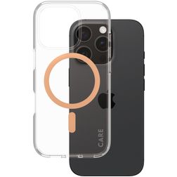 CARE by PanzerGlass Urban Combat iPhone 16 Pro MagSafe Plástico rígido Capa traseira - Peachy