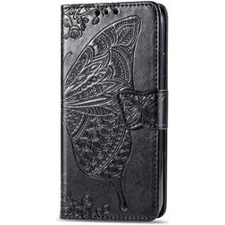 Mobigear Butterfly iPhone 11 Etui z klapką typu portfel - Czarny