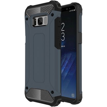 Mobigear Outdoor Samsung Galaxy S8 Hårdt Bagsidecover Stødsikkert - Marineblå