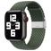 Mobigear Braided Nylon Apple Watch Cinturino Chiusura deployante - 42/41/40/38 mm - Olive