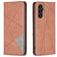 Mobigear Rhombus Slim Samsung Galaxy A55 Pungetui - Brun