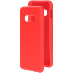 Mobiparts Samsung Galaxy S10e Silikoni Suojakuori - Scarlet Red