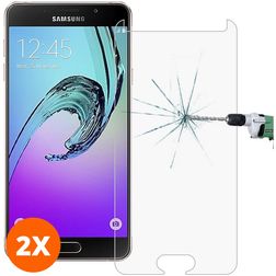 Mobigear Samsung Galaxy A3 (2017) Tempered Glass Screen Protector - Case Friendly (2-Pack)