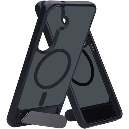 Mobiparts Hardcover Samsung Galaxy S26 Plus MagSafe Hardcase Back cover con supporto - Satin Black
