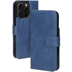 Mobiparts Classic Wallet MagSafe iPhone 16 Pro Pungetui med Seddelrum - Steel Blue