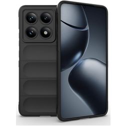 Mobigear Bumpy Xiaomi 14T Pro Fleksibel TPU Bagsidecover - Sort