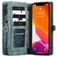 CaseMe 008 iPhone 12 Mini Cover Aftageligt 2-i-1-pungetui med Seddelrum - Blå