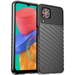 Mobigear Groove Samsung Galaxy M33 Flexibel TPU Skal - Svart