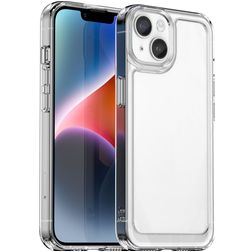 Mobigear Crystal Läpinäkyvä iPhone 15 Joustava TPU Suojakuori - Läpinäkyvä