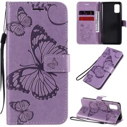 Mobigear Butterfly Samsung Galaxy A41 Etui z klapką typu portfel - Fioletowy