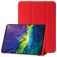 Mobigear Tri-Fold Gel iPad 11 (2025) TPU / Cuero sintético Funda tipo libro - Rojo