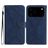 Mobigear Stitch iPhone 18 Pro Max Pungetui med Seddelrum - Blå