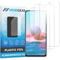 Mobigear Xiaomi Redmi Note 10 4G Näytönsuoja Kalvo - Suojakuoren kanssa yhteensopiva (3 kpl)