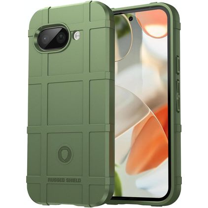 Mobigear Rugged Shield Google Pixel 9a Flexibel TPU Skal Stötsäkert - Grön