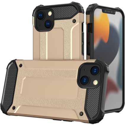 Mobigear Outdoor iPhone 14 Plus Fodral Hårdplast Skal Stötsäkert - Guld