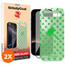 GrizzlyCoat Easy Align iPhone Air Vidro temperado Película de ecrã - Compatível com capas + Moldura de instalação (Pack de 2)