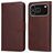 Mobigear Wallet iPhone 18 Pro Funda tipo libro Cartera - Marrón