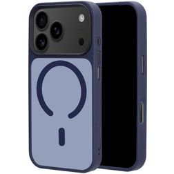 Mobiparts Hardcover iPhone 18 Pro MagSafe Hardcase Back cover - Satin Blue